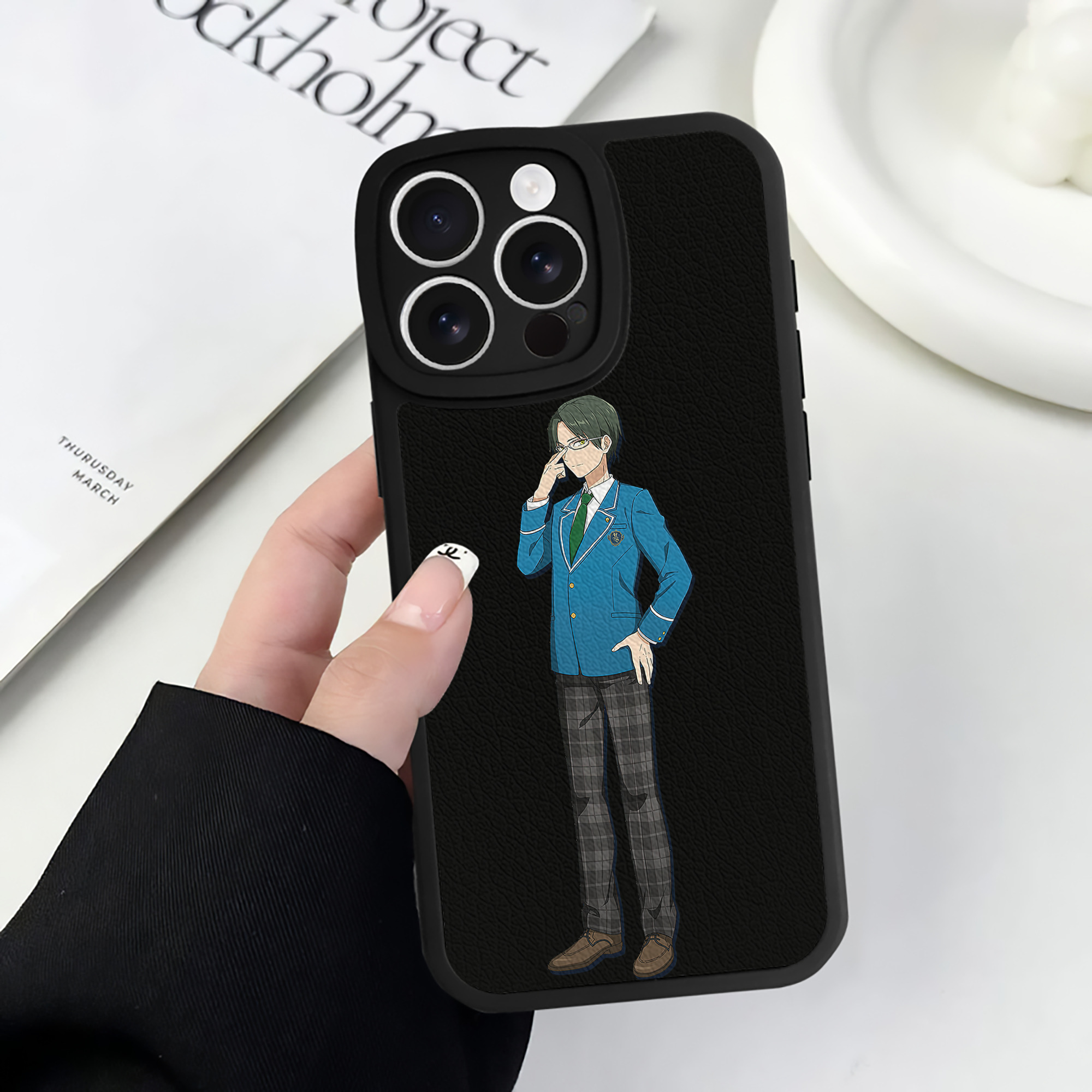 （画像用） あんさんぶるスターズ! Ensemble Stars 【iPhone 16シリーズ対応】シリコンスマホケース（レザー調） 材質：シリコン